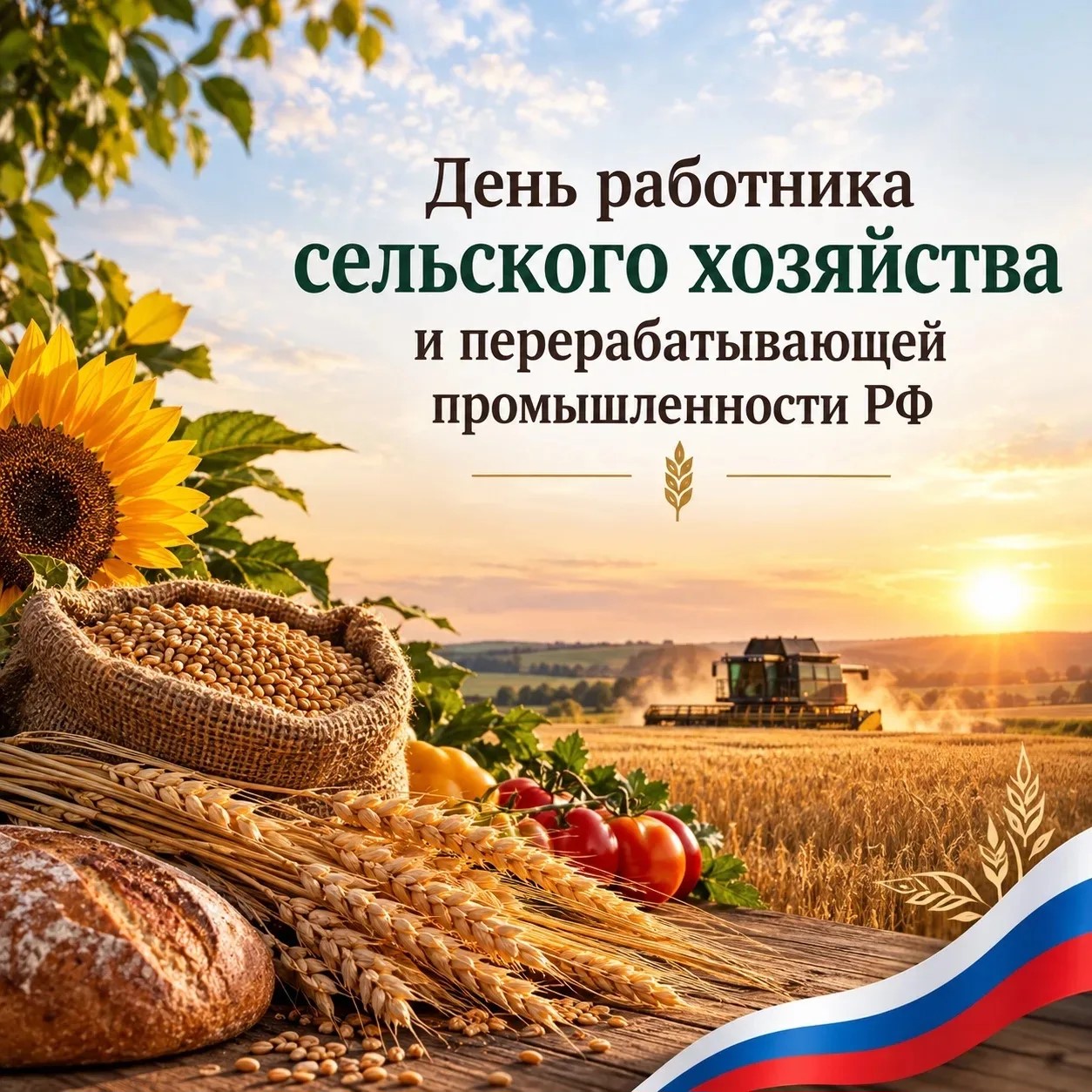 С Днём работника сельского хозяйства и перерабатывающей промышленности!