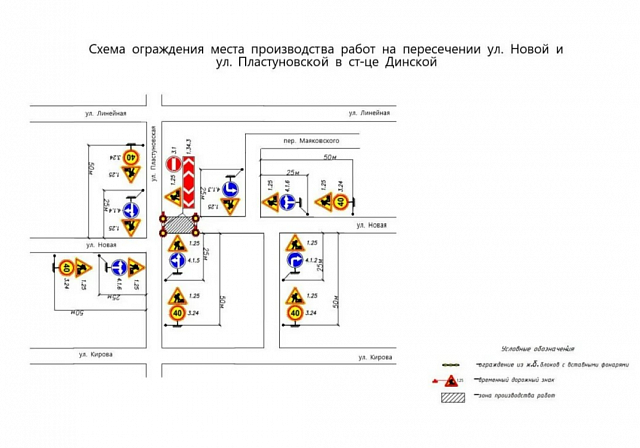Внимание: временное ограничение движения!